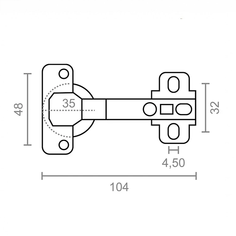 Bisagra semicodo 2 pzs - Image 3