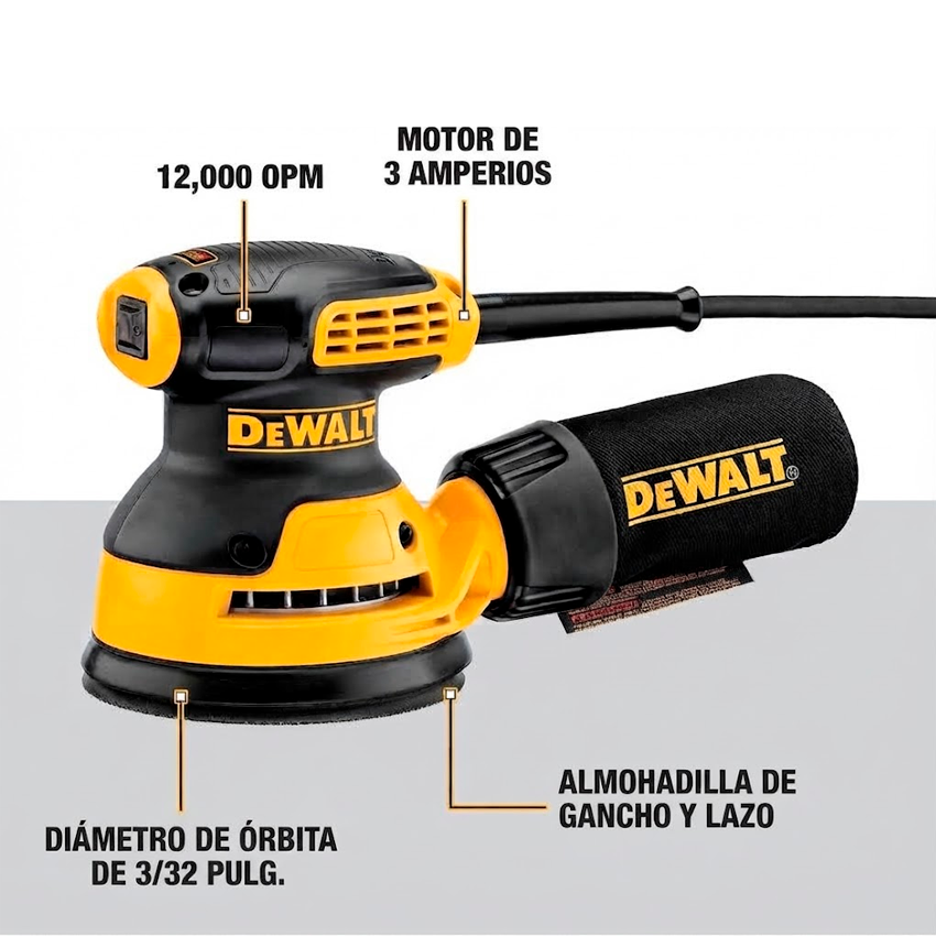 Lijadora roto orbital 280W - 5 Pulg - Image 3